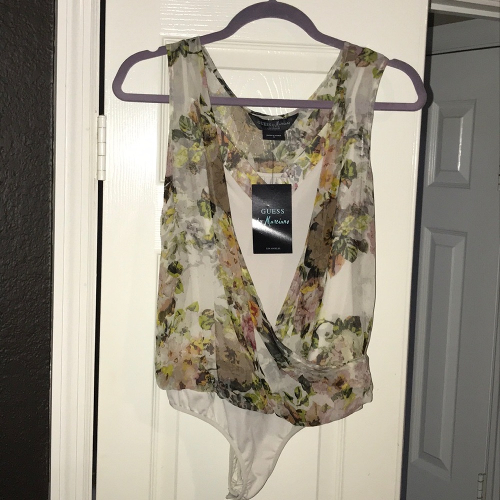 Floral Bodysuit 100% silk